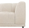 Kort & Co. Oaklyn Modular 4-Piece Fabric Sectional with Ottoman and Tufted Seat Cushions - Beige | Sofa sectionnel modulaire Oaklyn Kort & Co. 4 pièces en tissu avec pouf et coussins de siège capitonnés - beige