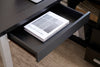 Owen 55" Reversible Corner Office Desk with 4-Drawers & Cubbies – Black | Bureau en coin réversible Owen de 55 po avec 4 tiroirs et compartiments - noir