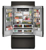 KitchenAid 24.2 Cu. Ft. 42" French Door Bottom Mount Refrigerator – Black Ore - KBFN542SBE | Réfrigérateur KitchenAid de 24,2 pi³ et de 42 po à portes françaises à congélateur inférieur - minerai noir - KBFN542SBE