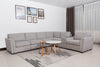 Vault 7-Piece Sectional with Five Storage Chairs and Storage USB Console - Grey | Sofa sectionnel Vault 7 pièces avec 5 fauteuils de rangement et console de rangement avec USB - gris