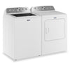 Maytag 5.5 Cu Ft. Top Load Impeller Washer with Pet Pro Option and 7.0 Cu Ft. Gas Dryer – White | Laveuse à chargement par le haut 5,5 pi³ avec turbine et option Animal Pet Pro et sécheuse à gaz 7,0 pi³ de Maytag - blanches