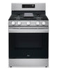 LG 6.3 Cu. Ft. Smart Gas Range with Air Fry - LRGN6323Y | Cuisinière intelligente à gaz LG de 6,3 pi3 avec friture à air - acier inoxydable - LRGN6323Y