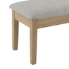 Cove Dining Bench with Cushion Fabric Seat, Lift Top Storage, 46"W - Natural/Grey | Banc de salle à manger Cove de 46 po (L) avec siège rembourré en tissu et rangement à dessus relevable - naturel et gris
