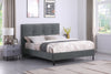 Amos Upholstered Headboard in Charcoal Fabric, Tufted - Full Size | Tête de lit rembourrée Amos en tissu anthracite capitonné - format lit double