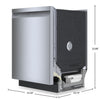 Bosch 100 Series 24" 48 dBA Smart Dishwasher with PrecisionWash® - Stainless Steel - SHE41CM5N | Lave-vaisselle intelligent Bosch de série 100 de 24 po de 48 dBA avec PrecisionWashMD - acier inoxydable - SHE41CM5N | SHE41M5N