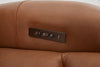 Shaquille O’Neal Home Titan 92" Genuine Leather Power Reclining Sofa with Shaq-o-pedic Comfort – Earth | Sofa à inclinaison électrique Titan de Shaquille O’Neal Home de 92 po en cuir véritable avec confort Shaq-o-pedic -  terre
