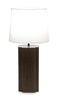 Wren 28.7" Table Lamp with Linen Shade – Dark Walnut  | Lampe de table Wren de 28,7 po avec abat-jour en lin - noyer foncé