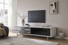 Amelia 89" x 22" Modern TV Stand with Storage and Cable Management for TVs up to 100" - White | Meuble pour téléviseur moderne Amelia de 89 po x 22 po avec rangement et système de gestion des câbles pour téléviseurs jusqu’à 100 po - blanc