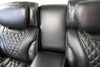 Elite 74" Genuine Leather Massage Power Reclining Loveseat with Immersive Audio and Power Headrests - Black | Causeuse de massage à inclinaison électrique Elite de 74 po en cuir véritable avec son immersif et appuie-têtes électriques - noire