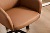 Stevie 23" Swivel Leather-Like Office Chair with Adjustable Height – Dark Brown | Chaise de bureau pivotante Stevie de 23 po d’apparence cuir à hauteur réglable - brun foncé