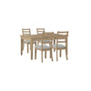 Cove Dining Chair with Cushion Fabric Seat, Ladder-Back – Natural/Grey | Chaise de salle à manger Cove avec siège rembourré en tissu et dossier en échelle - naturelle et grise