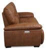 Bello 67" Leather-Look Fabric Power Reclining Loveseat - Brown | Causeuse à inclinaison électrique Bello de 67 po en tissu d’apparence cuir - brune