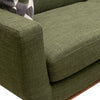 Kort & Co. Freeman 80” Linen-Look Fabric Condo Size Sofa with Wood Legs - Avocado Green | Sofa Freeman de Kort & Co. de 80 po de format condo en tissu d’apparence lin avec base et pattes en bois - vert avocat
