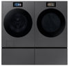Samsung Bespoke 6.1 Cu. Ft. Front Load Washer and 7.6 Cu. Ft. Electric Dryer – Dark Steel | Laveuse à chargement frontal de 6,1 pi³ et sécheuse électrique de 7,6 pi³ de Samsung Bespoke -acier foncé