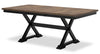Raven 7pc Dining Package with 60-78"W Extension Table & 6 Chairs - Two-Tone Black & Brown | Ensemble de salle à manger Raven 7 pièces avec table à rallonge, 60 po à 78 po (L) et 6 chaises - deux teintes, noir et brun