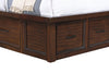Sonoma Platform Storage Bed with Headboard & Frame, Mango Brown - Twin Size | Lit plateforme de rangement Sonoma avec tête de lit et cadre de lit, brun manguier - format très lit simple