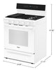 Whirlpool 5 Cu. Ft. Smart Gas Range with Air Fry and Self-Clean - White - WFGS7530RW | Cuisinière intelligente à gaz Whirlpool de 5 pi³ avec friture à air et autonettoyage - blanche - WFGS7530RW | WFGS75RW