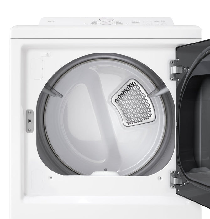 LG 7.3 Cu. Ft. Electric Dryer with AI Sensing and ThinQ® - Alpine White - DLE8200CW