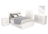 Riley Panel Bed with Headboard & Frame for Kids, Made in Canada, White - Full Size | Lit à panneaux Riley avec tête de lit et cadre de lit pour enfants, fabriqué au Canada, blanc - format lit double