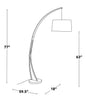 Sybil 18" Mid-Century Modern Floor Lamp with Marble Base – Black Walnut | Lampe à pied moderne du milieu du 20e siècle Sybil de 18 po avec base en marbre - noyer noir