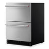 KitchenAid 24" 4.4 Cu. Ft. Undercounter Double-Drawer Refrigerator – Stainless Steel - KURT524SSB | Réfrigérateur à deux tiroirs sous le comptoir KitchenAid de 24 po et 4,4 pi³ – acier inoxydable - prêt pour panneau personnalisable – KURT524SSB