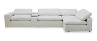 Sky Modular 5-piece Fabric Power Sectional – Nathan Wheat