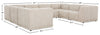 Kort & Co. Oaklyn Modular 8-Piece Fabric Sectional with Tufted Seat Cushions – Beige | Sofa sectionnel modulaire Oaklyn Kort & Co. 8 pièces en tissu avec coussins de siège capitonnés - beige