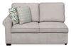 Scott Living Haven 2-Piece Right-Facing Chenille Fabric Cuddler Sectional - Grey | Sofa sectionnel enveloppant de droite Haven de Scott Living 2 pièces en tissu de chenille - gris