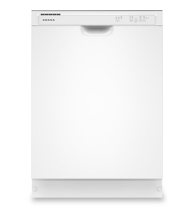 Amana 24\" 59 dBA Front-Control Dishwasher with Triple Filter Wash System - White - ADFS2524RW