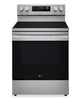 LG 30" 6.3 Cu Ft. Smart Electric Range with ProBake Convection and EasyClean - LREN6321YE  | Cuisinière intelligente électrique LG de 6,3 pi³ et de 30 po avec convection ProBake ConvectionMD et EasyCleanMD - LREN6321YE