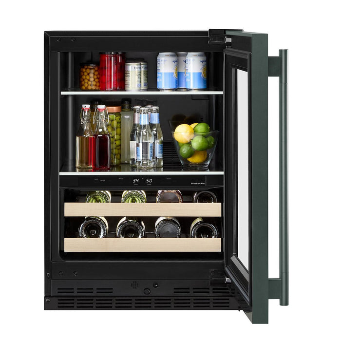  KitchenAid 24\" Beverage Centre with Wood-Front Racks – Juniper - KUBR524SJP