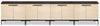 Sonora 4-piece TV Stand with Storage for TVs up to 100"- Dark Oak | Meuble pour téléviseur Sonora 4 pièces avec rangement pour téléviseurs jusqu’à 100 po- chêne foncé