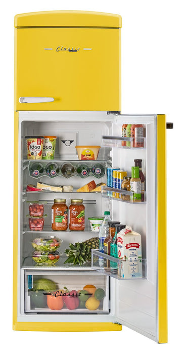 Unique Classic Retro 24\" 11 Cu Ft. Top Freezer Refrigerator - Canary Yellow - UNQ-310L Y TM
