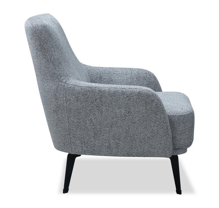 Monroe 29\" Fabric Accent Chair with Metal Legs - Grey