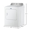 Maytag 7.0 Cu. Ft. Pet Pro Electric Dryer - White - YMED5605RW | Sécheuse électrique Animal Pet Pro de Maytag de 7,0 pi3 - blanche - YMED5605RW