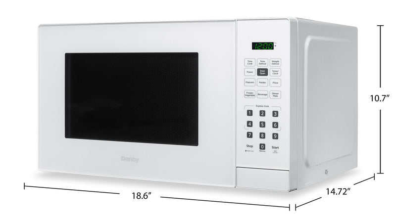 Danby 0.9 Cu. Ft. Countertop Microwave - White - DBMW0921BWW