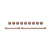 Thor Kitchen Handle and Knob Set for 48” Range in Rose Gold - CKA-RG48-RSG | Ensemble de poignées et de boutons Thor Kitchen or rose pour cuisinière de 48 po - CKA-RG48-RSG | RG48KRSG