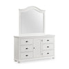 Ella 6pc Bedroom Set with Panel Bed, Dresser, Mirror & Nightstand, White - Queen Size | Ensemble de chambre à coucher Ella 6 pièces blanc avec lit à panneaux, commode, miroir et table de nuit - format grand lit