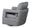 Ever 28" Swivel Leather-Like Fabric Accent Chair – Grey | Fauteuil d’appoint pivotant Ever de 28 po en tissu d’apparence cuir - gris