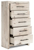 Derekson Bedroom Chest of Drawers, 5-Drawer, 31.7"W x 53.9"H - Rustic White | Commode verticale de chambre à coucher Derekson de 31,7 po (L) x 53,9 po (H) à 5 tiroirs - blanc rustique