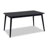 Astro Dining Table, Tapered Legs, 59.1"W - Black | Table de salle à manger Astro de 59,1 po (L) avec pattes effilées - noire