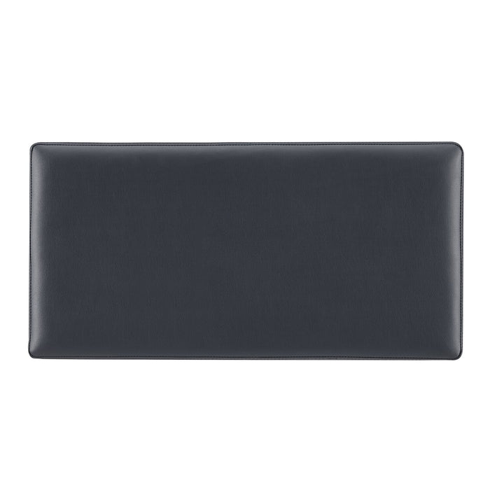 Edmonton 32\" Storage Ottoman - Navy Faux Leather