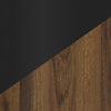 Elle 72" Rustic TV Stand with Storage and Cable Management for TVs up to 80"- Dark Brown and Black | Meuble pour téléviseur rustique Elle de 72 po avec rangement et système de gestion des câbles pour téléviseurs jusqu’à