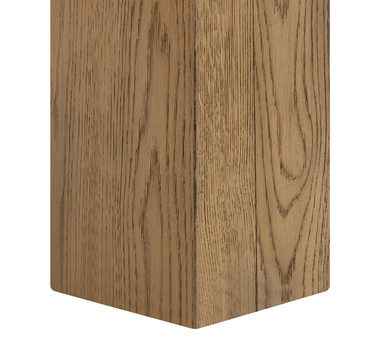 Lotus Dining Table, 82\"W, Wood - Natural