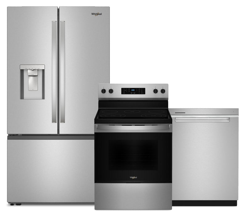 Whirlpool 3-Piece Kitchen Appliance Package – Fingerprint Resistant Stainless Steel