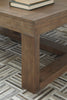 Jasper 56" Modern Coffee Table - Grey Brown | Table à café moderne Jasper de 56 po - brun-gris