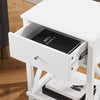 Elle Bedside 1-Drawer Nightstand, 18"W x 25.75"H - White | Table de nuit Elle de 18 po (l) x 25,75 po (H) à 1 tiroir - blanche