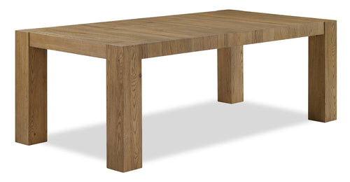 Lotus Dining Table, 82"W, Wood - Natural 