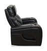 Elite 38" Genuine Leather Massage Power Reclining Chair with Immersive Audio and Power Headrest - Black | Fauteuil de massage à inclinaison électrique Elite de 38 po en cuir véritable avec son immersif et appuie-tête électrique - noir