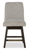 Metro Counter Height 7pc Dining Set with Table & 6 Chairs, Built-in Wine Rack, 66"W - Brown/Beige | Ensemble de salle à manger Metro 7 pièces de hauteur comptoir avec table de 66 po (L), 6 chaises et support à vin intégré - brun et beige